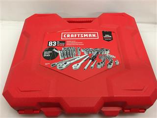 Craftsman 83pc 1/4" & 3/8" SAE & Metric Mechanics Tool Set CMMT12021